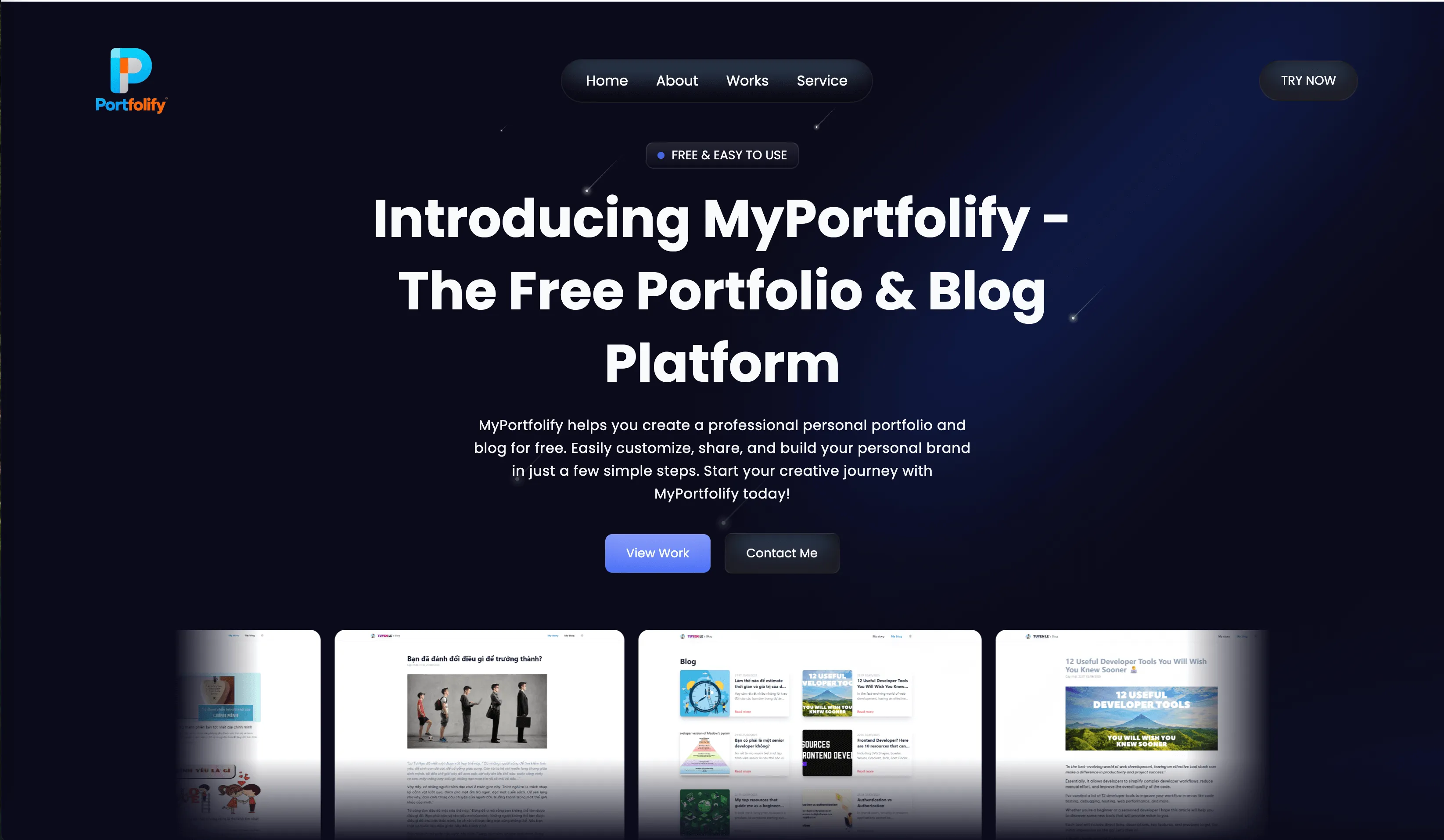 MyPortfolify Platform Preview